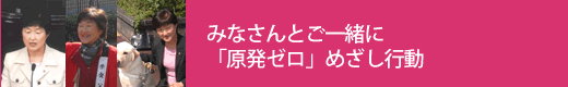 みなさんとご一緒に「原発ゼロ」めざし行動